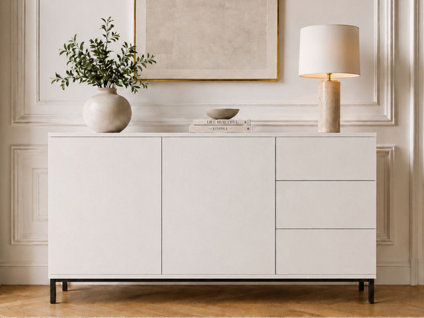 Dressoir met Deuren en Lades Soroko Wit