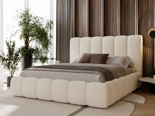 Bed met Opbergruimte en lattenbodem 160x200 Imperial Crème