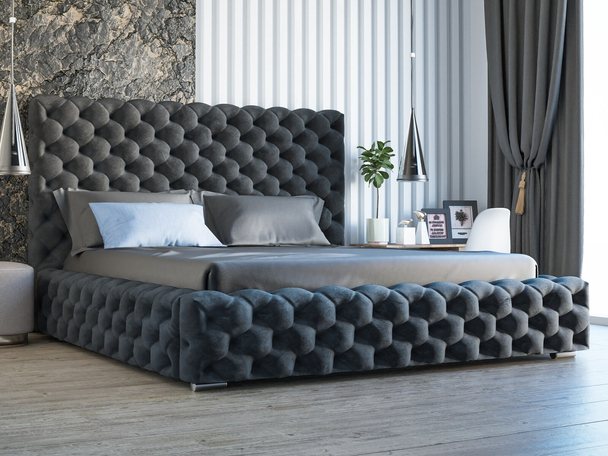 Bed met Opbergruimte en lattenbodem 180x200 Heaven Anthracite
