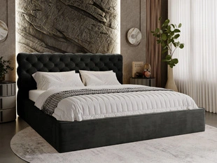 Bed met Opbergruimte en lattenbodem 120x200 Apollo Zwart