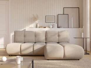 Hoekbank Rechts met Slaapfunctie en Opbergruimte Milet Beige