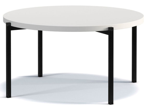 Ronde Salontafel Sevilla 84 cm Witte mat