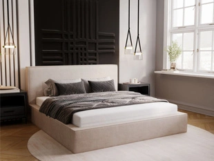 Bed met Opbergruimte en lattenbodem 140x200 Monaco Beige