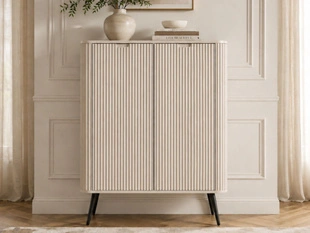 Hoge kast met deuren Viva Beige