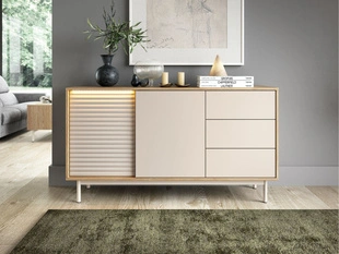 Dressoir met Deuren en Lades Rapallo Kashmir, Eiken Geolied