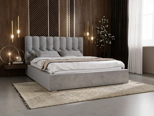 Bed met Opbergruimte en lattenbodem 180x200 Roma Grijs