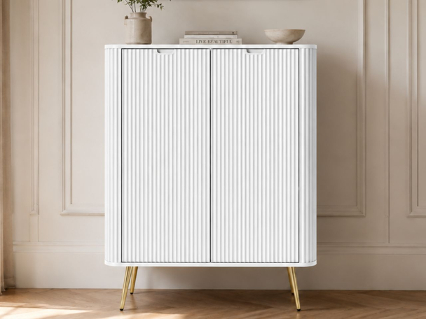 Hoge kast met deuren Viva Wit