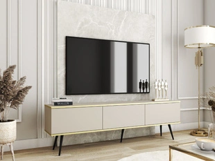 TV-Meubel met Deuren 175 cm Diolo Beige