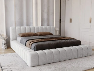 Bed met Opbergruimte en lattenbodem 180x200 Italia Lichtgrijs