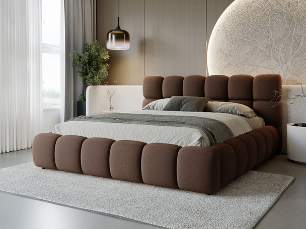 Bed met Opbergruimte en lattenbodem 160x200 Modo Bruin