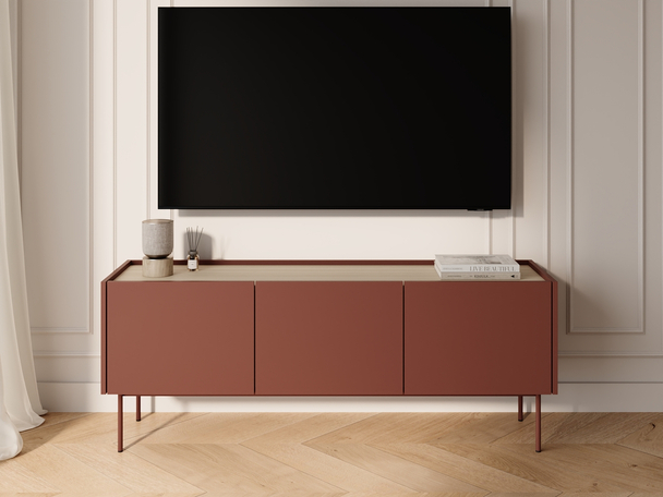 TV-Meubel met deuren Drevo Rood