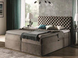 Boxspring met Opbergruimte 200x200 Cleo Beige