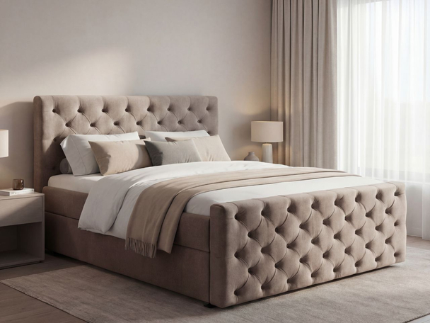 Boxspring met Opbergruimte 160x200 Montego Bruin