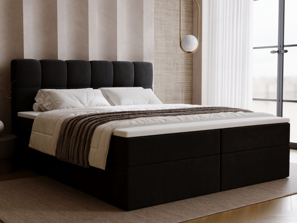 Boxspring met Opbergruimte 180x200 Maison Zwart