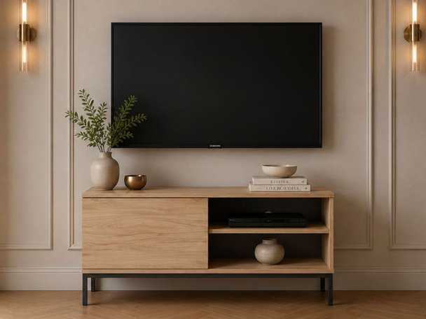 TV-Meubel met Deuren Soroko Bruin