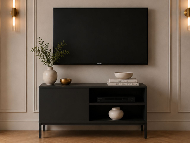 TV-Meubel met Deuren Soroko Zwart