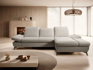 Hoekbank Rechts met Slaapfunctie en Opbergruimte Hannover Beige