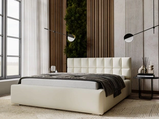 Bed met Opbergruimte en lattenbodem 180x200 Hugo Beige