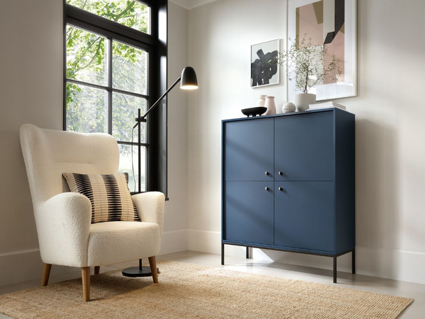 Dressoir met deuren Amor Marineblauw