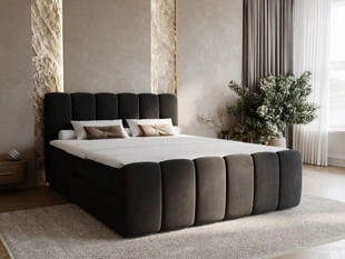 Boxspring met Opbergruimte 180x200 Cloud Zwart