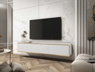 TV-Hangkast met deuren 175 cm Diolo Wit