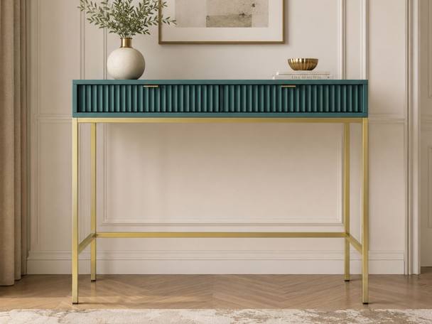 Kaptafel met lades Amber Groen