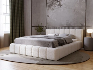 Bed met Opbergruimte en lattenbodem 160x200 Orio Beige