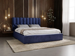 Bed met Opbergruimte en lattenbodem 120x200 Roma Donkerblauw