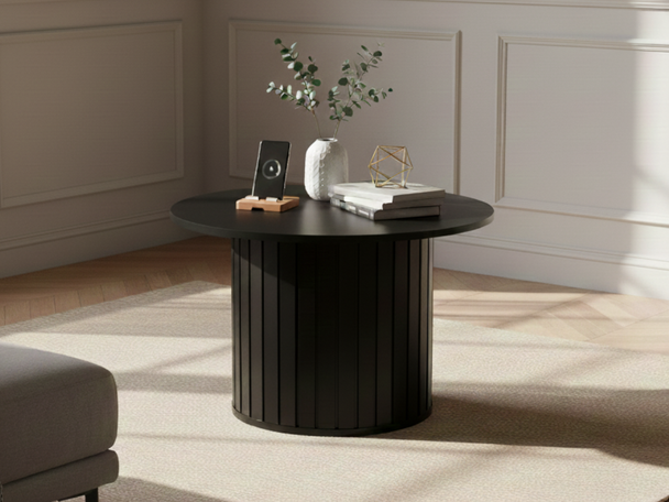 Ronde Salontafel Soria Zwart