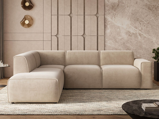 Hoekbank Links Eluno Beige