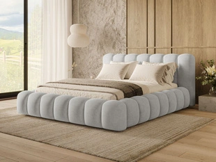 Bed met Opbergruimte en lattenbodem 180x200 Averia Grijs