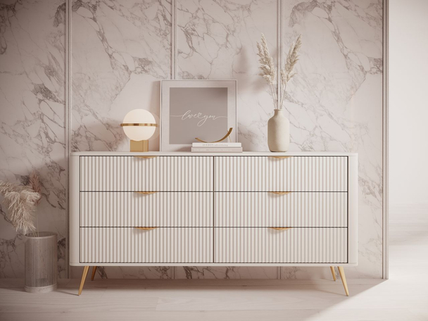 Ladekast met 6 Lades Latina Beige