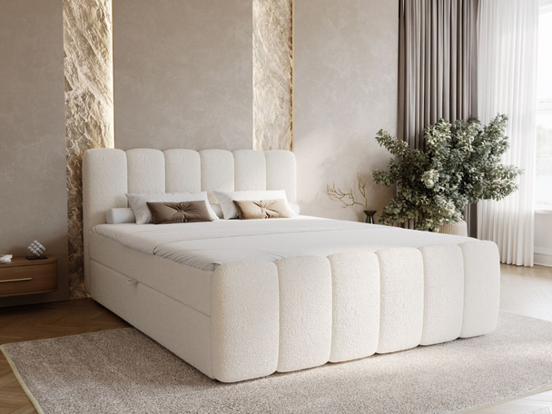 Boxspring met Opbergruimte 180x200 Cloud Beige