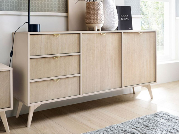 Dressoir met Deuren en Lades Modena Beige