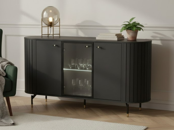 Dressoir met Deuren Soria Zwart