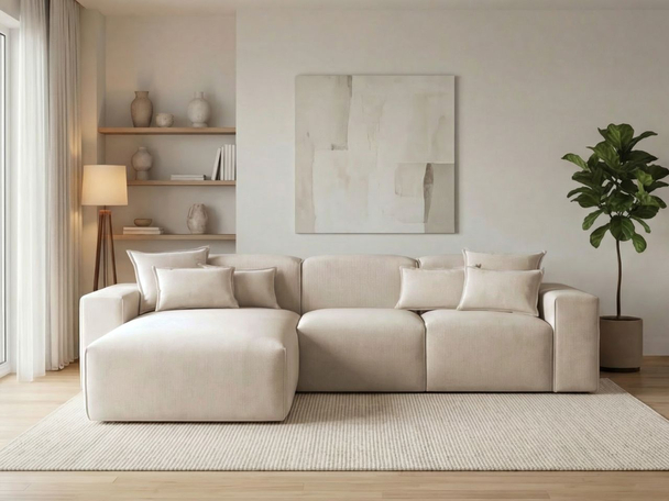 Hoekbank Links Leni Beige