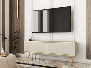 TV-Meubel met Deuren 135 cm Diolo Beige