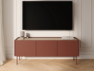 TV-Meubel met deuren Drevo Rood