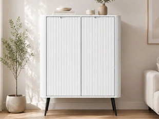 Hoge kast met deuren Viva Wit