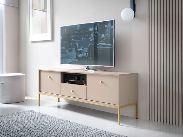 TV-Meubel met Deuren en Lade Amor Beige