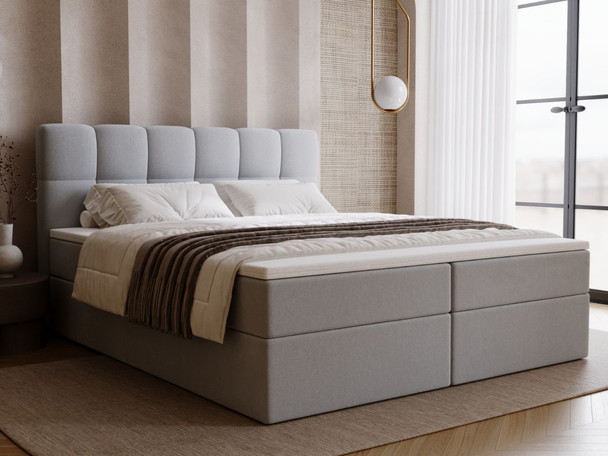 Boxspring met Opbergruimte 180x200 Maison Grijs