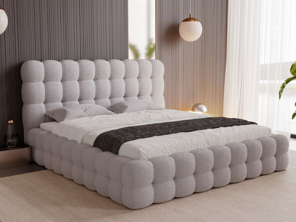 Bed met Opbergruimte en lattenbodem 180x200 Twist Grijs