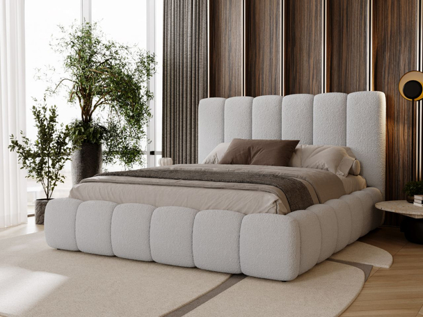 Bed met Opbergruimte en lattenbodem 140x200 Imperial Lichtgrijs