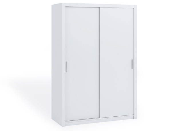 Tweedeurs kledingkast met schuifdeuren 150 cm Bino Wit
