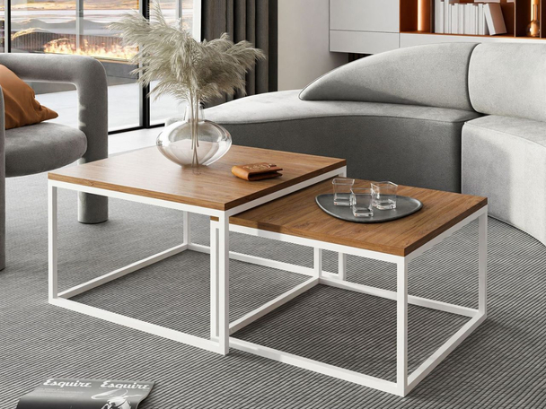 Salontafel op een frame Asumi Stirling Eik 36x42