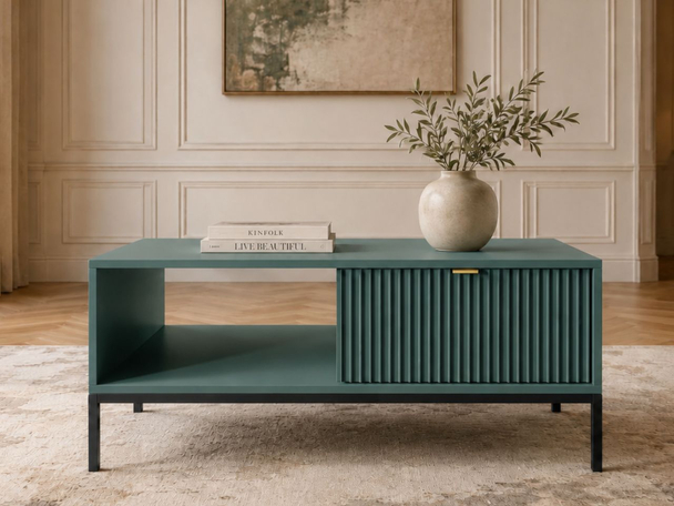 Salontafel met lade Amber Groen