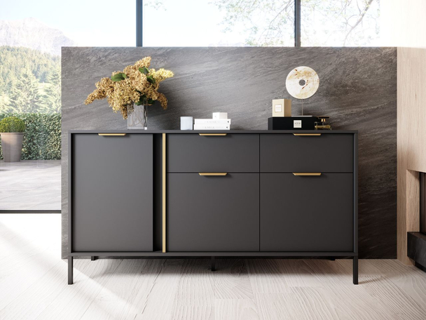 Dressoir met Deuren en Lades Drino Anthracite