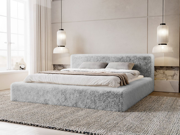 Tweepersoonsbed met Opbergruimte en lattenbodem 180x200 Enjoy Lichtgrijs