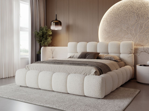 Bed met Opbergruimte en lattenbodem 180x200 Modo  Beige