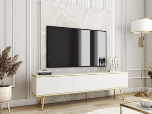TV-Meubel met Deuren 175 cm Diolo Wit